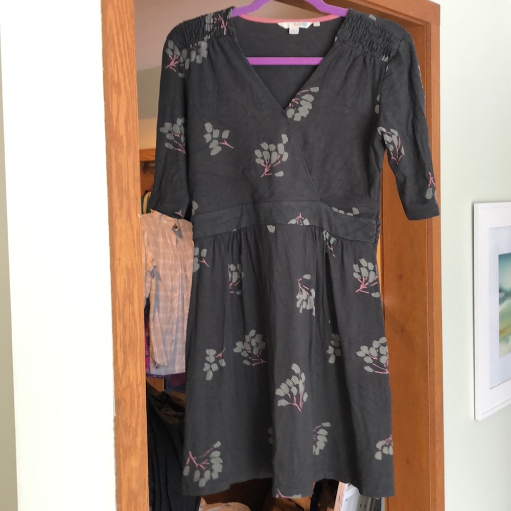 Boden Faux Wrap Front Tunic Dress US 10